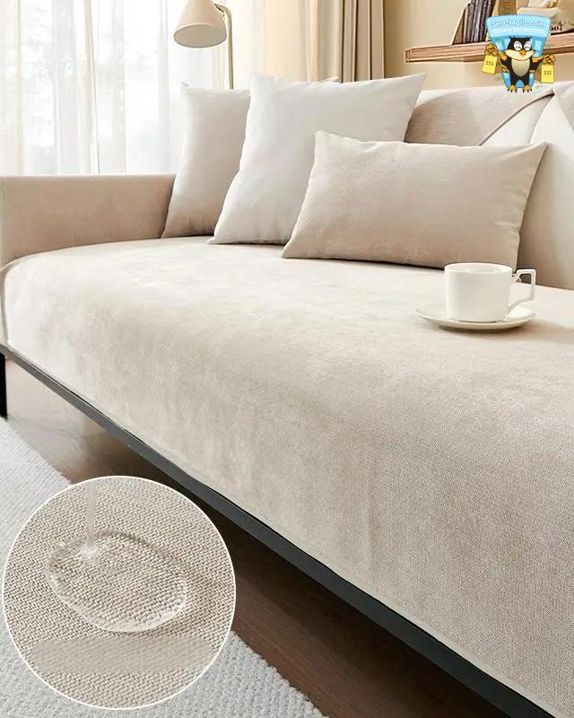 Non-Slip Waterproof Sofa Seat Cover Anti-Cat Scratch Couch Mat