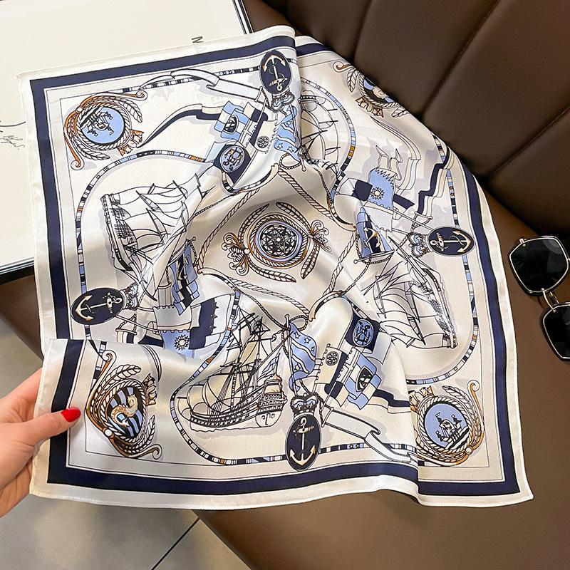 100% Silk Bandana Scarf – Luxury Square Neckerchief