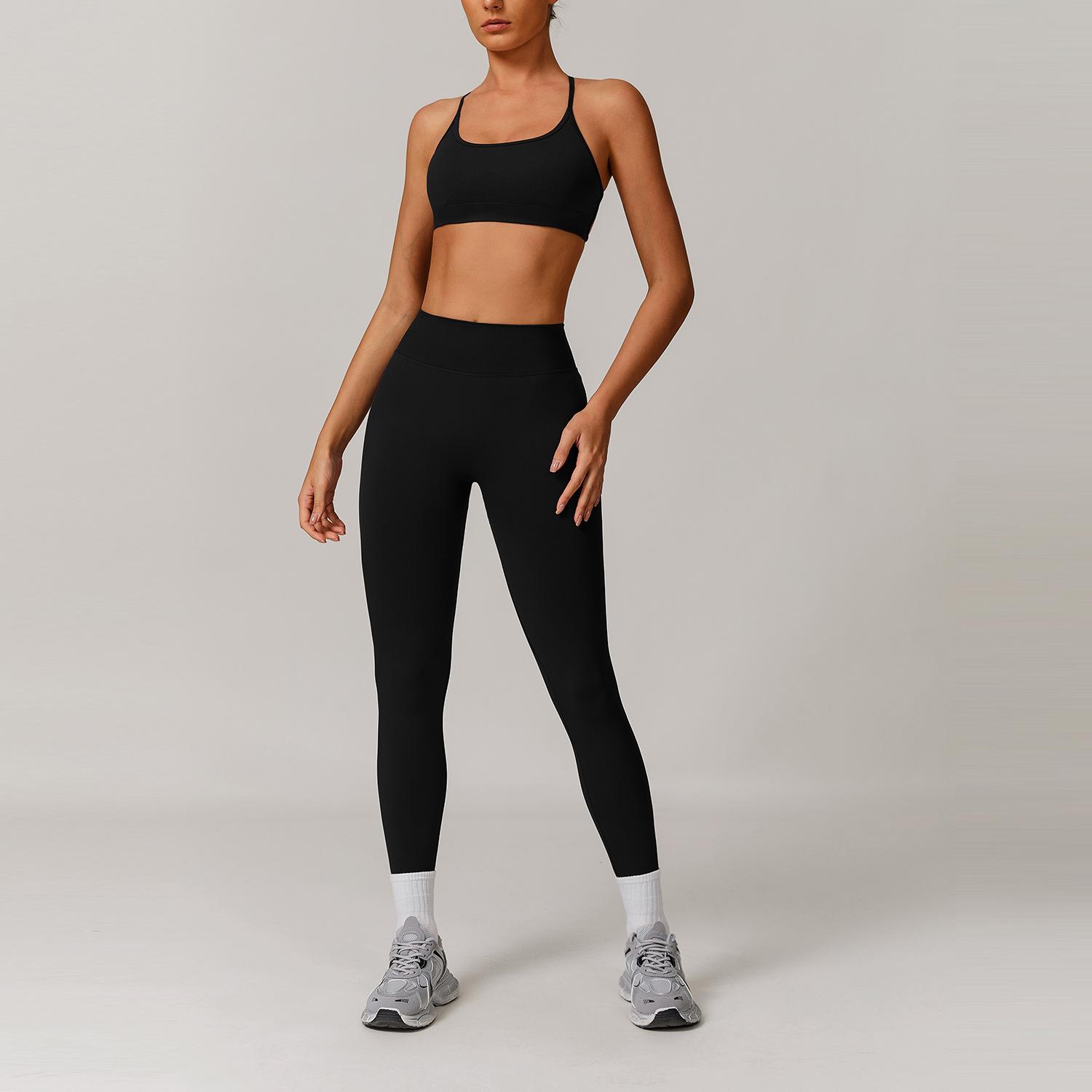 Seamless Yoga Set for Women 2/3PCS Sports Bra & Leggings Fitness Tracksuit