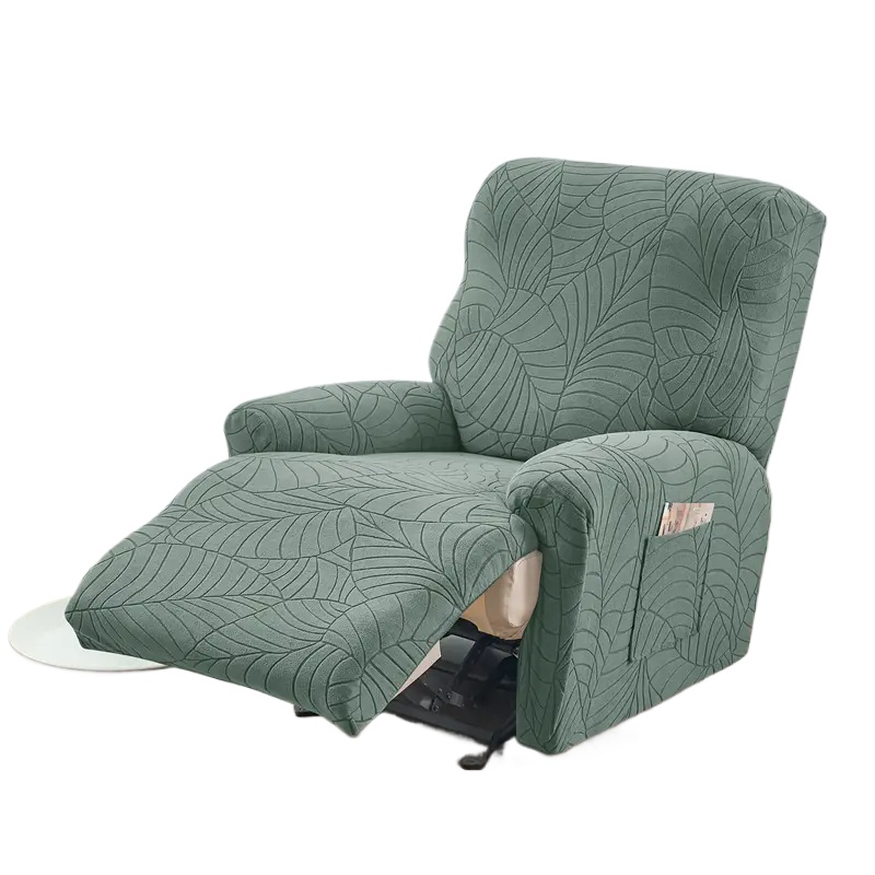 4pcs/set Nordic Recliner Sofa Cover 1seater Jacquard Anti-slip Armchair Slipcover Relax Home Single Couch Covers for Living Room