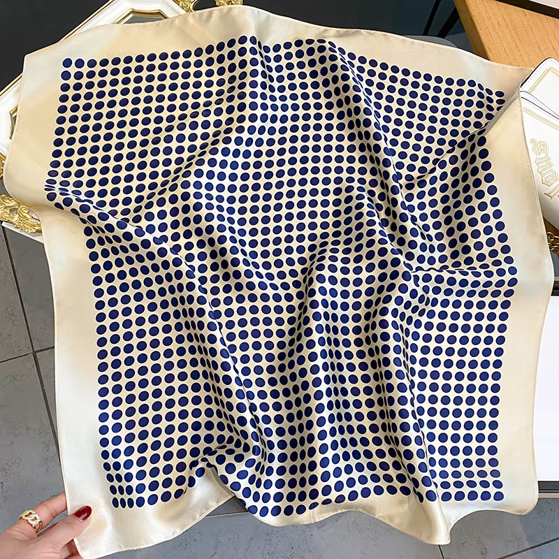 100% Mulberry Silk Square Scarf for Women