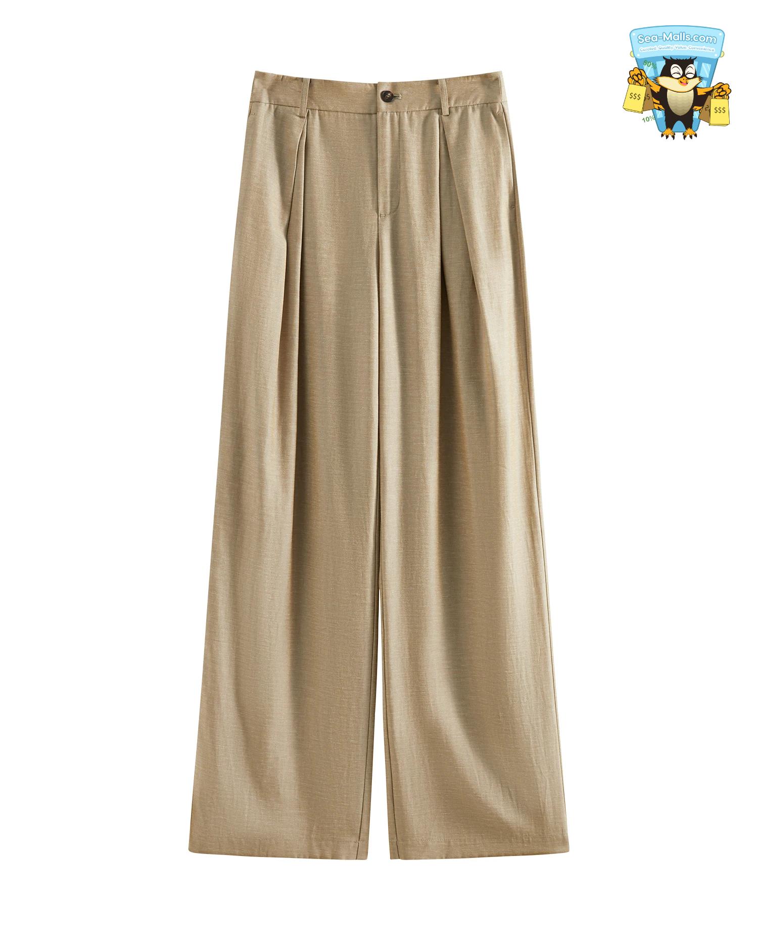 Summer Old Money Vest & Wide-Leg Pants Set – Vintage Tailored Two-Piece