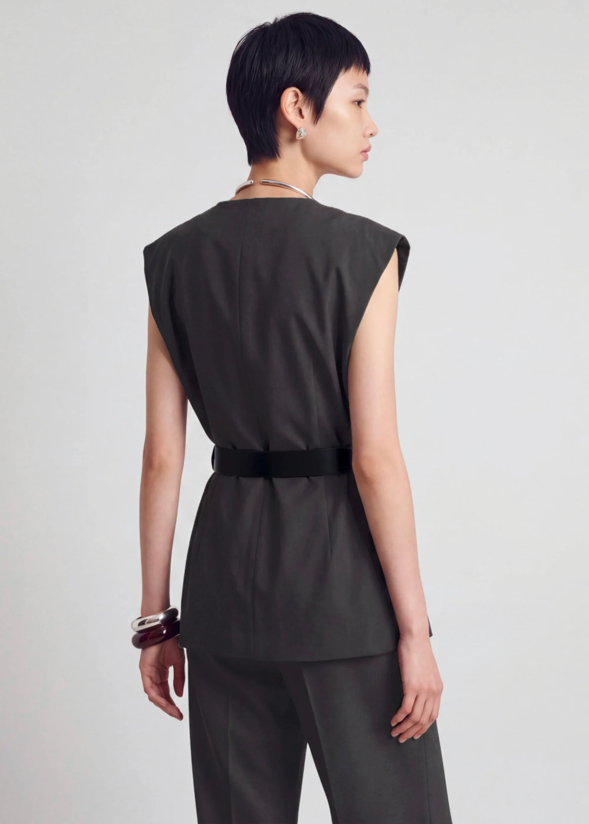 AP-Multi-way Relaxed Vest With Be