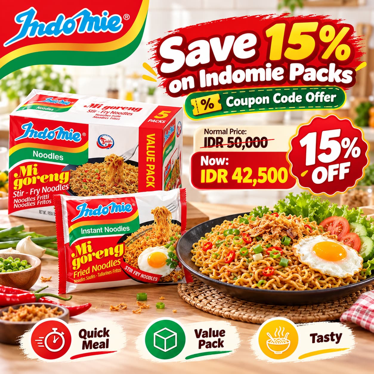 AP-Save 15% on Indomie Packs