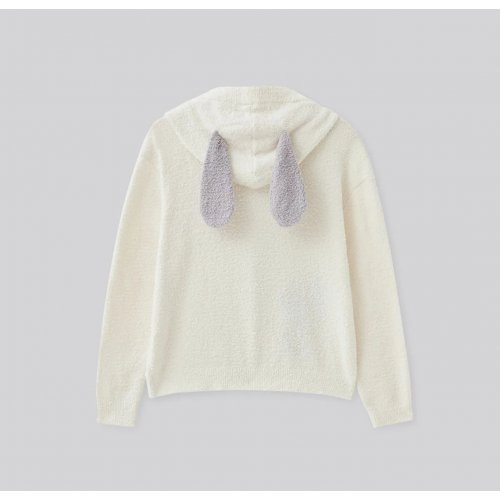  Snoopy Collection, Hooded Fluffy Cardigan