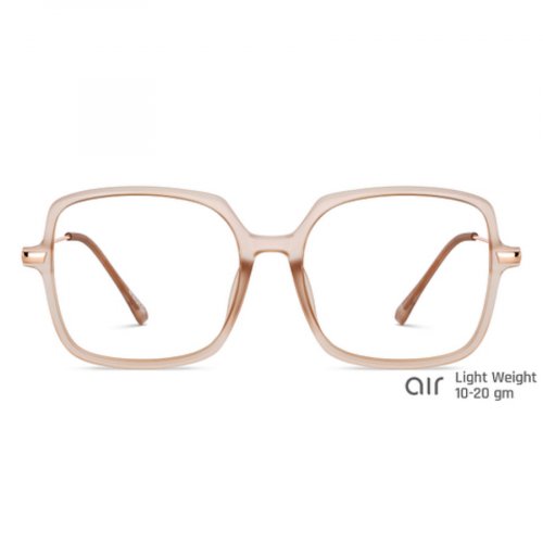 Brown Transparent Full Rim Square