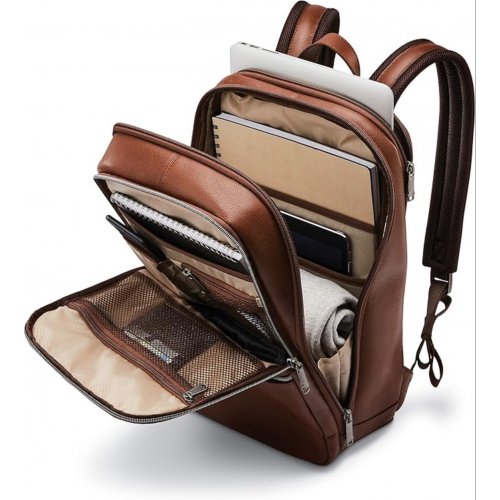  Samsonite Classic Leather Slim Backpack 