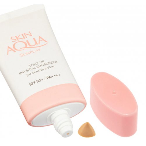 Mentholatum Skin Aqua Tone Up Physical Sunscreen For Sensitive Skin SPF50+ Pa++++ 50ML