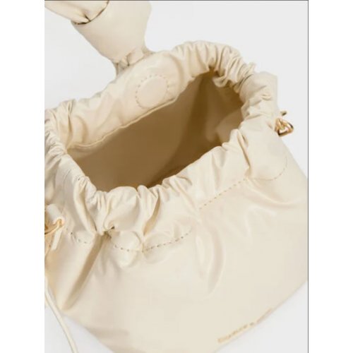  Caia Knotted Dumpling Bag - Cream 