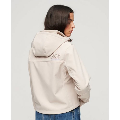 Hooded Soft Shell Trekker Jacket - Chateau Grey