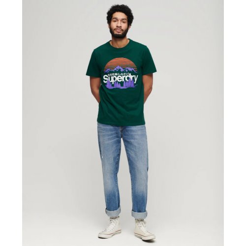 Great Outdoors Graphic T-Shirt - Dark Pine Green