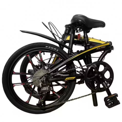 Foldable Bicycle | Nomad X4 Pro Sports Rims | 9 Spd Shimano | Black