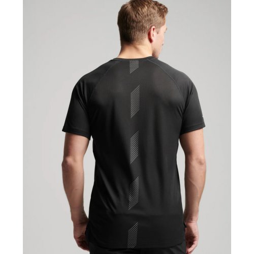 Train Active Logo Short Sleeve T Shirt-BLACK