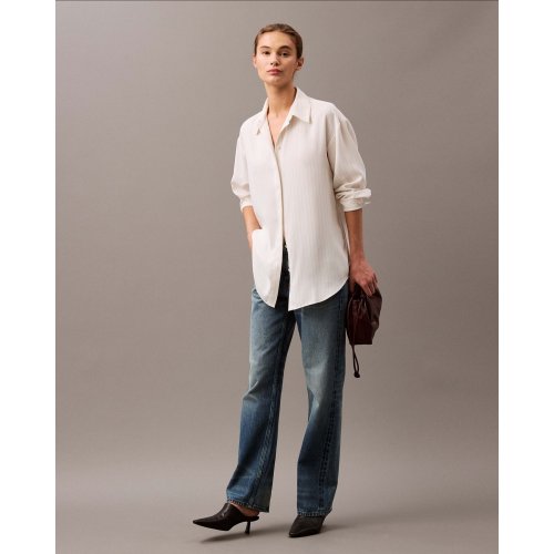  Rayon Blend Relaxed Shirt