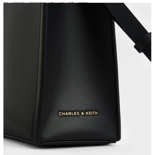  Double Handle Tote Bag - Black 