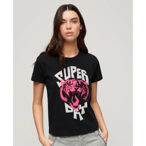 Lo-Fi Rock Graphic T-Shirt - Jet Black