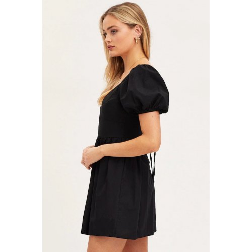 Black Fit And Flare Dr