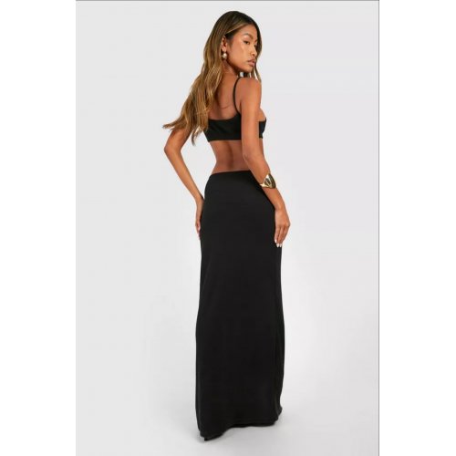  Cut Out Rib Strappy <span style='filter: blur(2.5px);'>****</span> Dress 