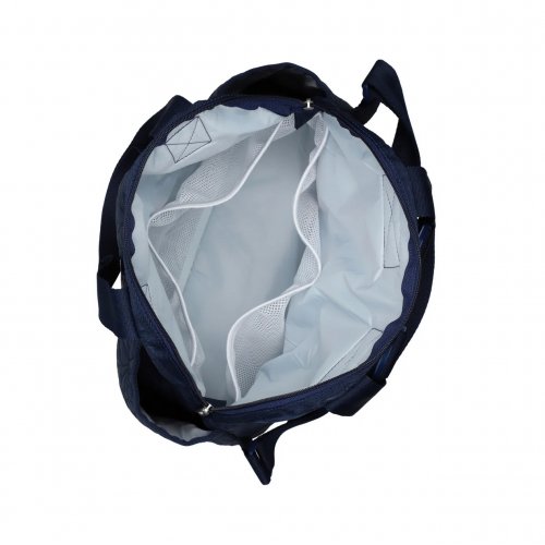 Double Trouble Backpack Navy Quilted Blooms