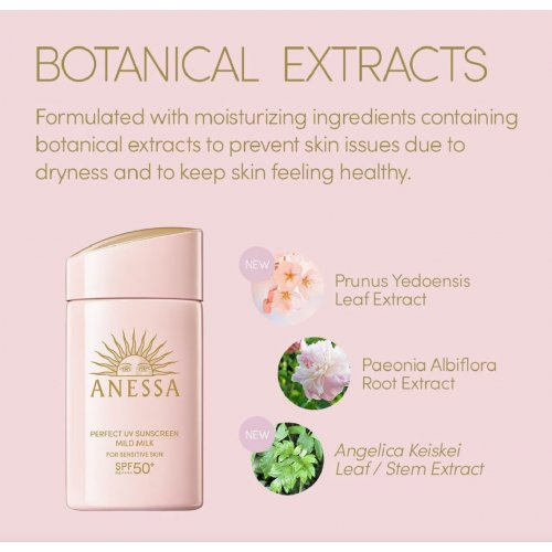 ANESSA Perfect UV Sunscreen SPF50+ PA++++ Mild Milk 60g Twin Packset 60ml x 2s