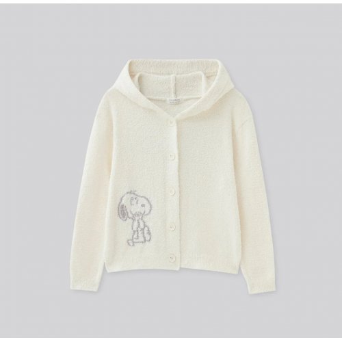  Snoopy Collection, Hooded Fluffy Cardigan