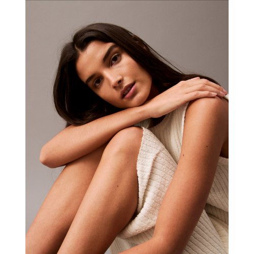 Boucle Crewneck Midi Sweater Dress