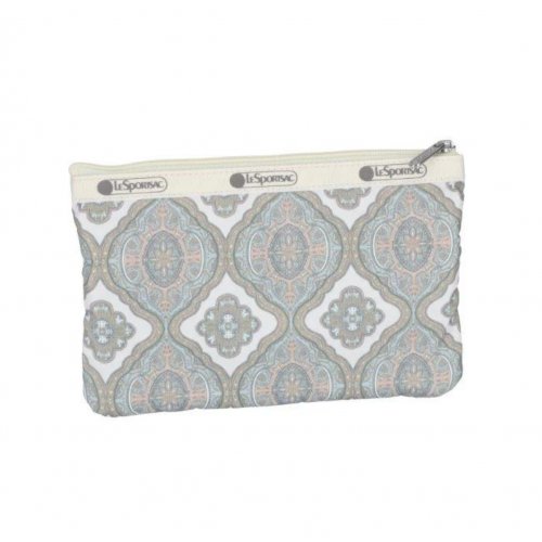 Damask Paisley 3 Zip Cosmetic