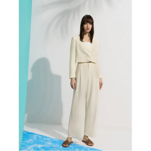 Cropped Double Breasted Jacket