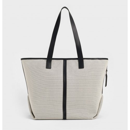  Thora Canvas Multi-Pocket Tote Bag - Multi 