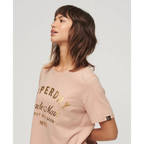 Luxe Metallic Logo T-Shirt - Vintage Black