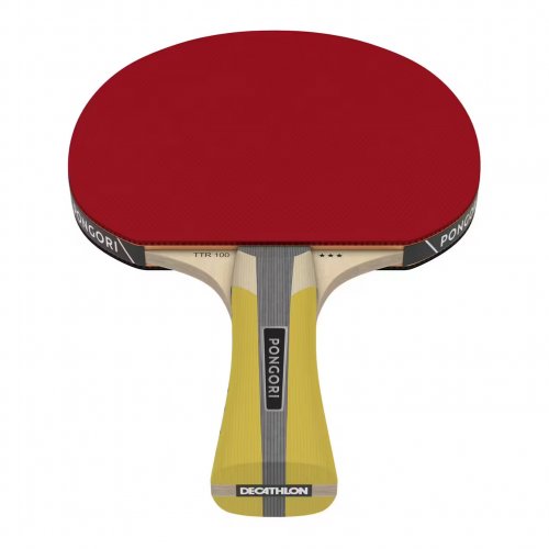Table Tennis Set Pongori - 2 TTR100 3* All-Round Bats & 3 Balls