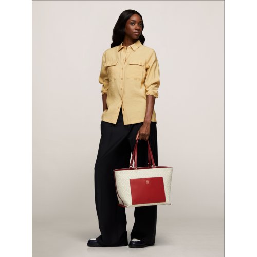  TH Monogram Jacquard Canvas Tote