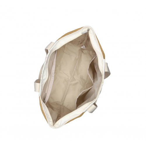 Raffia E/W Tote Meringue Raffia