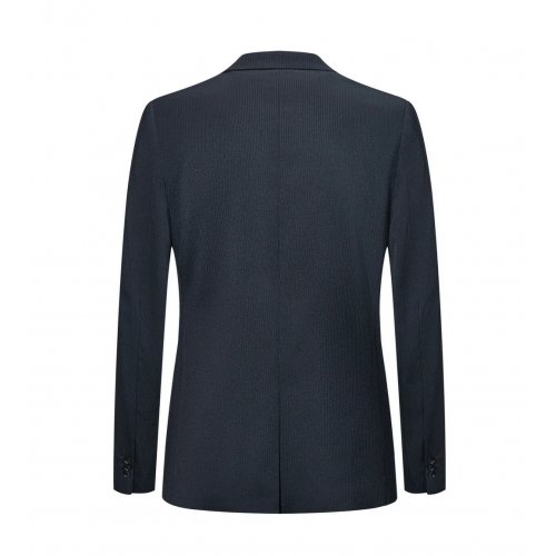 Blended Stretch Stripe Suit in Tailored Fit