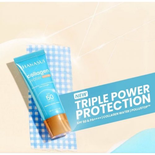 HANASUI Collagen Water Sunscreen (Spf 50+, No Alcohol And No Perfume) 30g