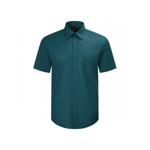 Non-Iron Easy Care Smart Fit Poplin Short Sleeve Shirt