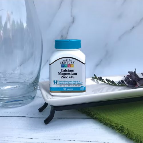  21st Century, Calcium Magnesium Zinc + D3, 90 Tablets 