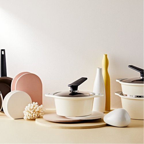 Happycall ONDE 24CM PREMIUM INDUCTION STOCK <span style='filter: blur(2.5px);'>***</span> - IVORY