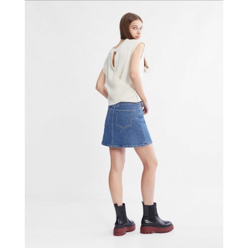  Cashmere Back Detail Tank Top