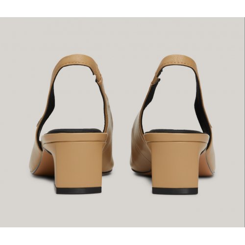 TH Monogram Leather Slingback Heels