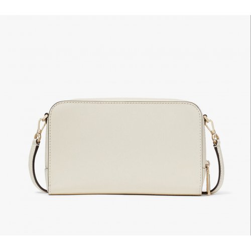 Staci Saffiano Leather Small Dual Zip Around Crossbody