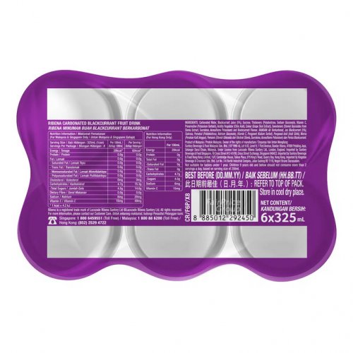 RIBENA Sparkling Can (6x325ml)