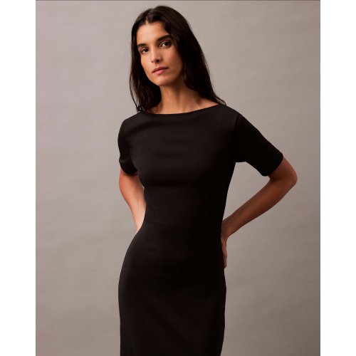 Backless Jersey Dress - Black Beauty