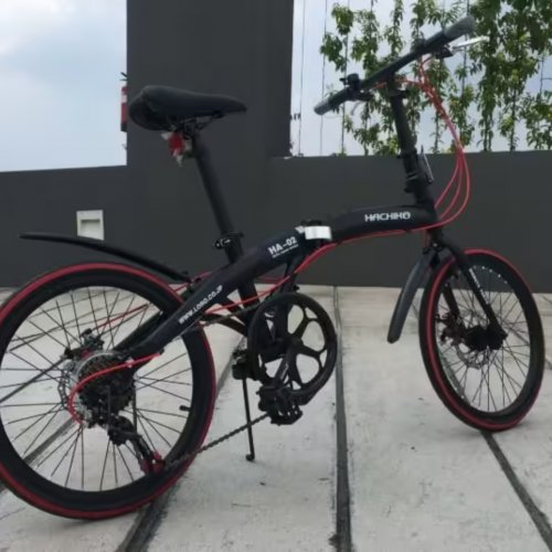 Foldable Bicycle | HA-02 Steel | 20 Inch 7 Speed Shimano | Black