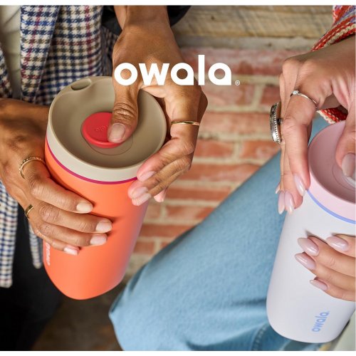 Owala SmoothSip Slider Insulated Stainless Steel Coffee Tumbler