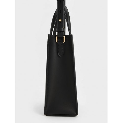  Double Handle Tote Bag - Black 
