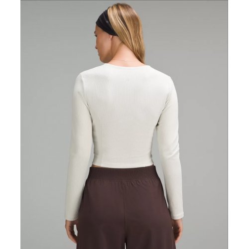 Ribbed Softstreme Asymmetrical Long-Sleeve Shirt 