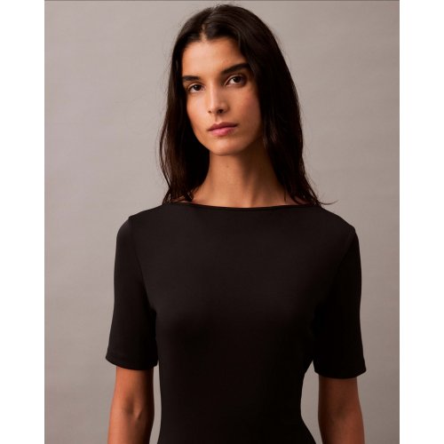 Backless Jersey Dress - Black Beauty