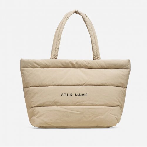 Nomad Large Puffer Tote Bag - Khaki 