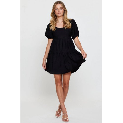 Black Fit And Flare Dr